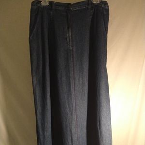 Harve Benard Denim Maxi Skirt